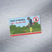 Exterminator Professional Pest Control Service Magnetisch Visitekaartje (Voorbeeld)