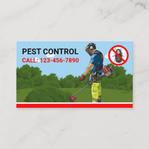 Exterminator Professional Pest Control Service Visitekaartje
