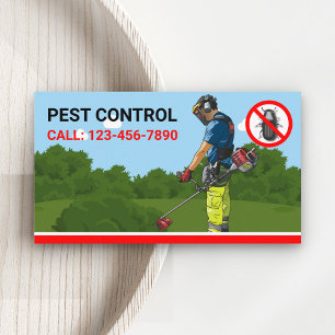 Exterminator Professional Pest Control Service Visitekaartje