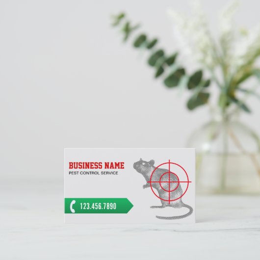 Exterminator Professionele ongediertebestrijding Visitekaartje (Staand voorkant)