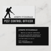 Exterminator, zwart-wittest visitekaartje (Voorkant / Achterkant)