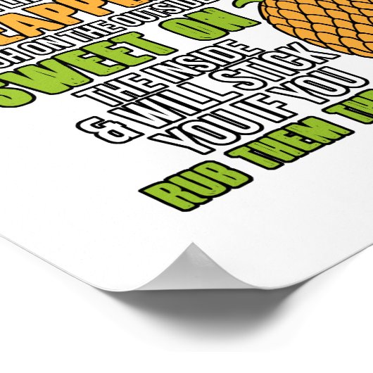 Exterminatoren zijn als ananassen. poster (Hoek)