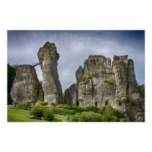 Extern Teutoburg Forest Duitsland Perfect Poster