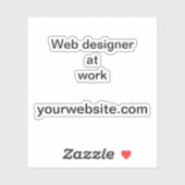 Extern, zakelijk marketingmateriaal sticker (Vel)