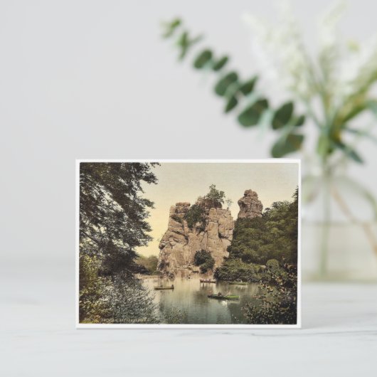 External stein, I., Detmold, Lippe, Duitsland klas Briefkaart (Staand voorkant)