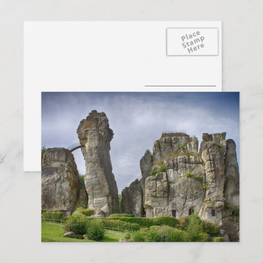 External Teutoburg Forest Duitsland Briefkaart (Voorkant / Achterkant)