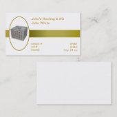 externe warmtepomp visitekaartje (Voorkant / Achterkant)