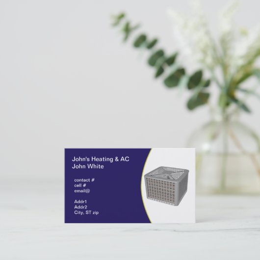 externe warmtepomp visitekaartje (Staand voorkant)