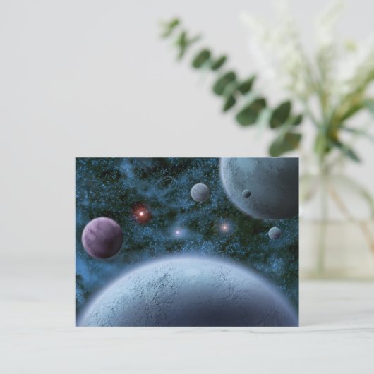 Externe werelden briefkaart (Staand voorkant)