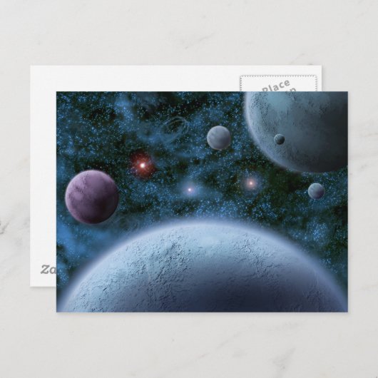 Externe werelden briefkaart (Voorkant / Achterkant)