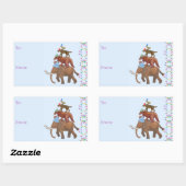 Extinct Animal Holiday Rechthoekige Sticker (Vel)