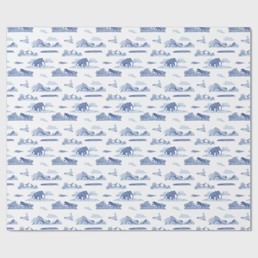 Extinct Animal Toile Cadeaupapier (Vlak)
