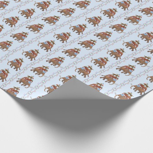 Extinct Animal Wrapping Paper Cadeaupapier (Hoek)