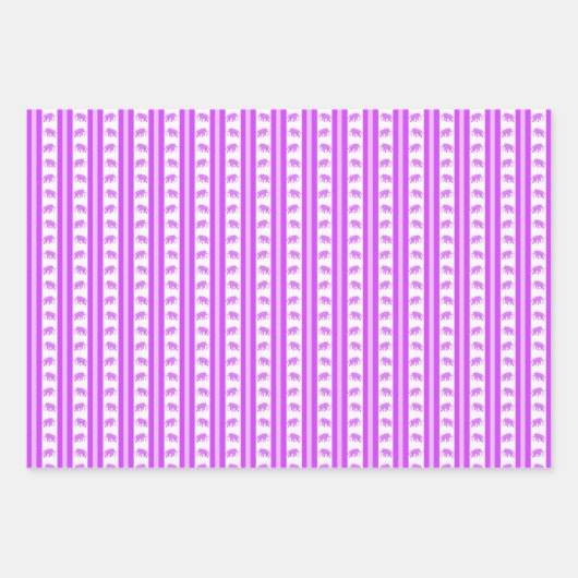 Extinct Animals in Neon Wrapping Paper (Voorkant 3)