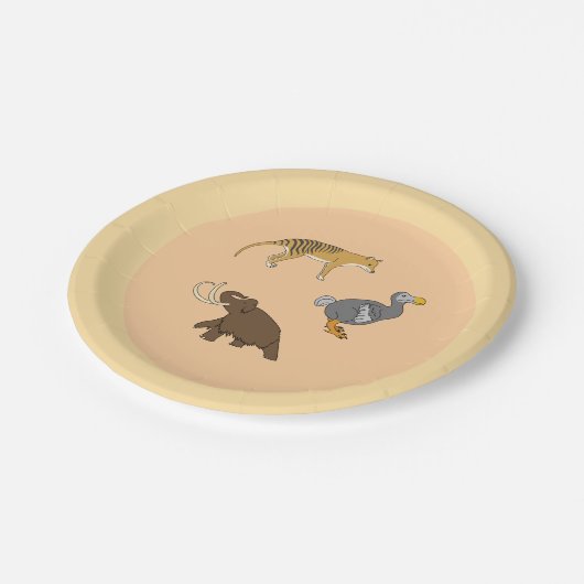 Extinct Animals  Papieren Bordje (Gekanteld)