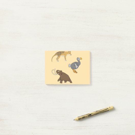 Extinct Animals  Post-it® Notes (Op bureau)