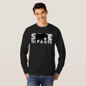 Extinction Endangered Animal Activist Save Elepha T-shirt (Voorkant volledig)