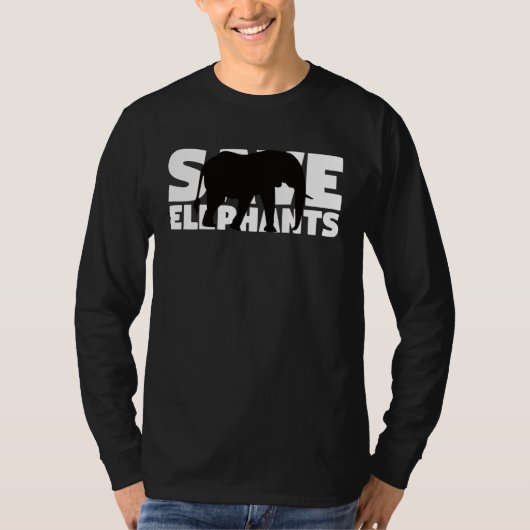 Extinction Endangered Animal Activist Save Elepha T-shirt (Voorkant)