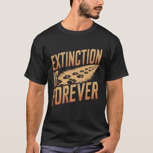 Extinction Forever Wildlife Preserve Natuur T-shirt (Voorkant)