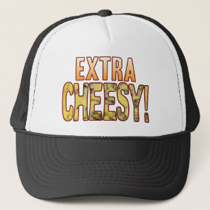 Extra blauwe kaas trucker pet