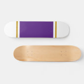 Extra breed Koninklijk Paars Centrum Pinstripes op Persoonlijk Skateboard (Horizontaal)