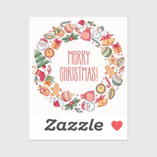 Extra cadeaus Vrolijk kerstfeest Sticker (Vel)