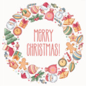 Extra cadeaus Vrolijk kerstfeest Sticker (Voorkant)