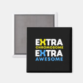 Extra chromosoom Extra Geweldige-downsyndroom Magneet (Voorkant / Achterkant)