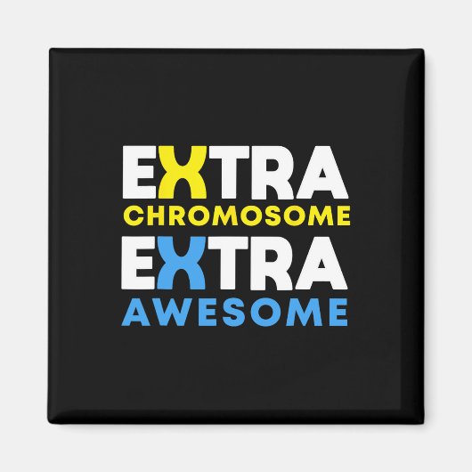 Extra chromosoom Extra Geweldige-downsyndroom Magneet (Voorkant)