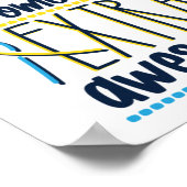 Extra chromosoom Extra Geweldige downsyndroom Poster (Hoek)