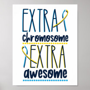 Extra chromosoom Extra Geweldige downsyndroom Poster