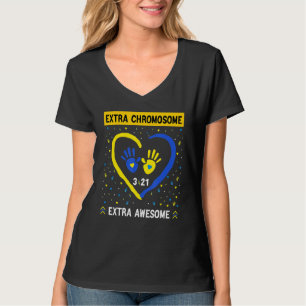 Extra chromosoom Extra Geweldige hart 3 Arrows Wds T-shirt