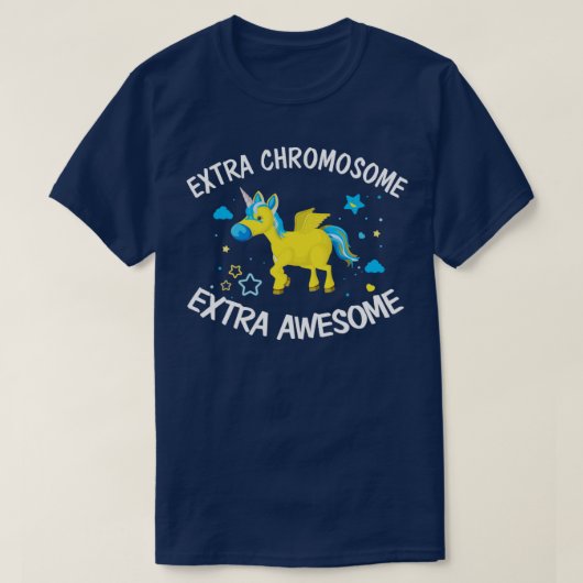 Extra chromosoom Extra Geweldige klavecorn T-shirt (Design voorkant)
