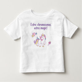 Extra chromosoom Magische Unicorn Kinder Shirts