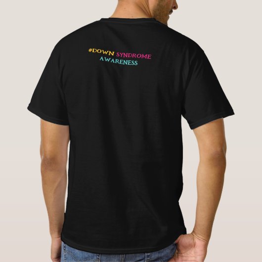 Extra Cool Geweldige Boy Down Syndrome Awareness D T-shirt (Achterkant)