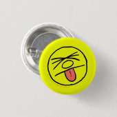 Extra Crispy "Blech!" Logo Pin (klein) Ronde Button 3,2 Cm (Voorkant /achterkant)