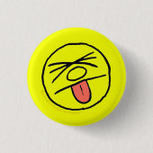Extra Crispy "Blech!" Logo Pin (klein) Ronde Button 3,2 Cm (Voorkant)