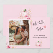 Extra dankbaar | Aankondiging Herfst Baby (Voorkant / Achterkant)