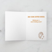 Extra deeg vakantie gevouwen Wenskaart Kaart (Binnen)