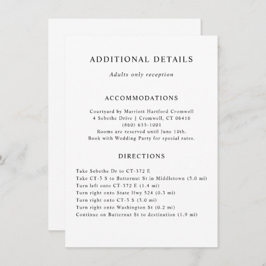 Extra details Kaart invoegen (Voorkant / Achterkant)