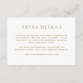 Extra details of ander gouden wasbruiloft informatiekaartje (Voorkant)