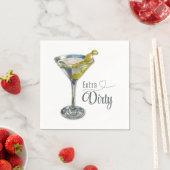 Extra Dirty Martini Cocktail Napkin Servet (Insitu)