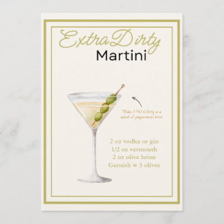 Extra Dirty Martini Recept Kaart