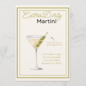 Extra Dirty Martini Recept Kaart (Voorkant)