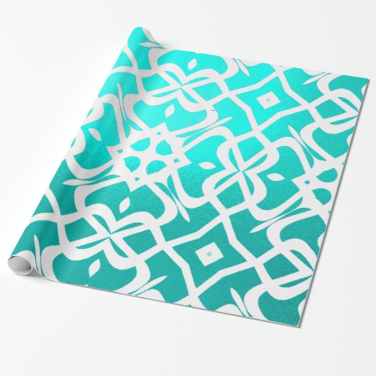Extra elegante papierverwerking Blauw Cadeaupapier (Uitgerold)