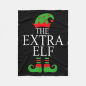 Extra Elf Family Matching Christmas Group Pajama M Fleece Deken (Voorkant)