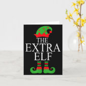 Extra Elf Family Matching Christmas Group Pajama M Kaart (Gele Bloem)