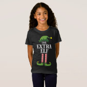 Extra Elf Matching Familie Kerstfeest Grappig El T-shirt (Voorkant volledig)