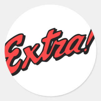 Extra! exclusief ronde sticker