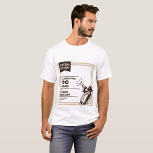 Extra Extra 100 Jaar Zwarten Geschiedenis Viering T-shirt